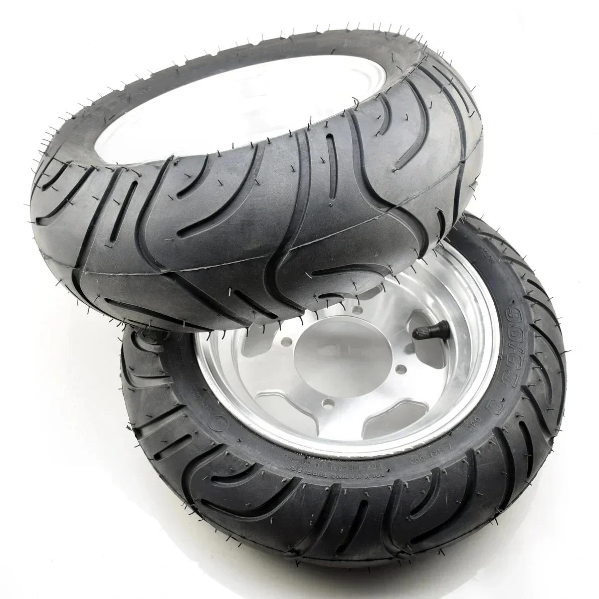AliExpress RRSMOTO 90/65-8 and 130/50-8 Alu Wheel Rim with Tubeless Tyres Vacuum for Honda Monkey Bike Z50 Z50J Buyang Scooter Pocket Bike Electric