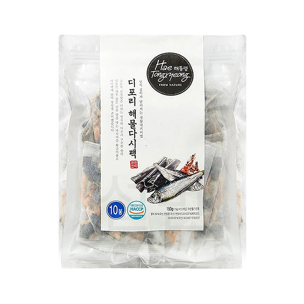 Haetongryeong-Paquete de anchoa japonesa, mariscos, Dashi (condimento de caldo Natural), 150g (1 paquete)