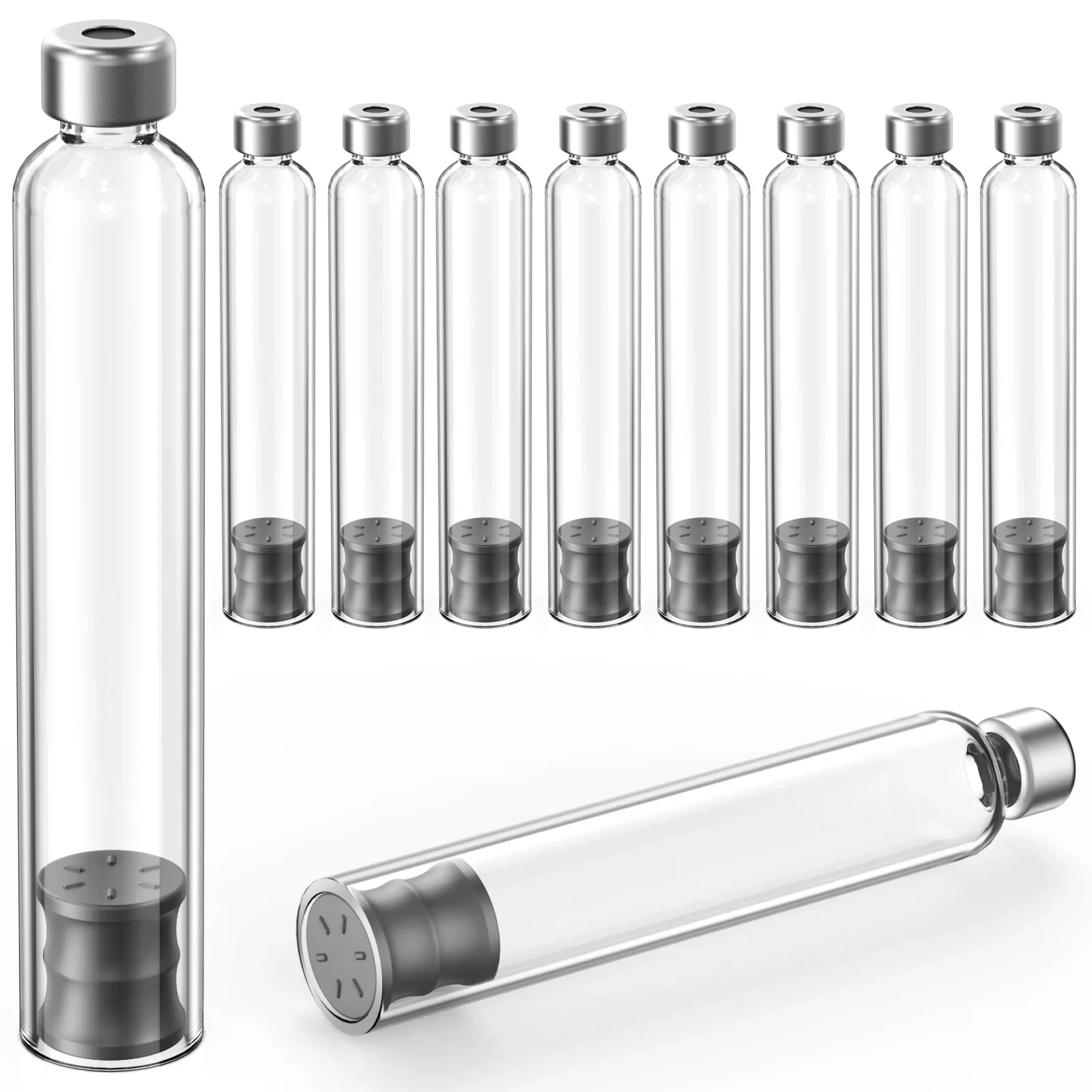 Butelki typu cassette 1.5ml/1.8ml/3ml/4ml do długopisów do iniekcji insuliny, pakowane pojedynczo, uniwersalne fiolki 10szt./20szt./50szt./100szt. — zdjęcie produktu 7