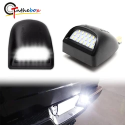 18 LED License Plate Lights for Chevrolet Silverado 1500 2500 3500 Avalanche GMC Sierra Suburban Tahoe Cadillac Escalade 6000K