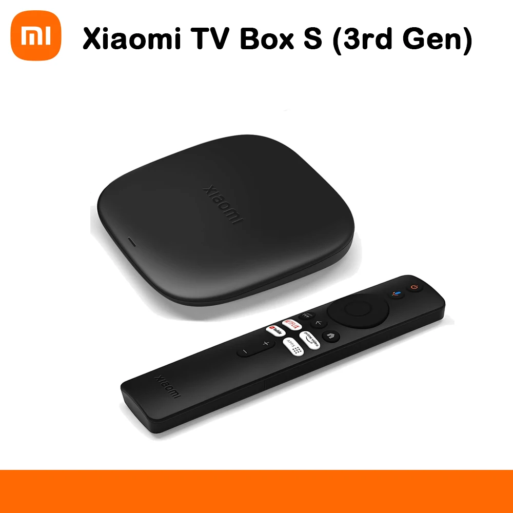 Xiaomi TV Box 3rd Generation 4K Ultra HD Bluetooth 5.2 Wi-Fi 6 32 GB ROM Google TV Google Assistant Smart Media Player