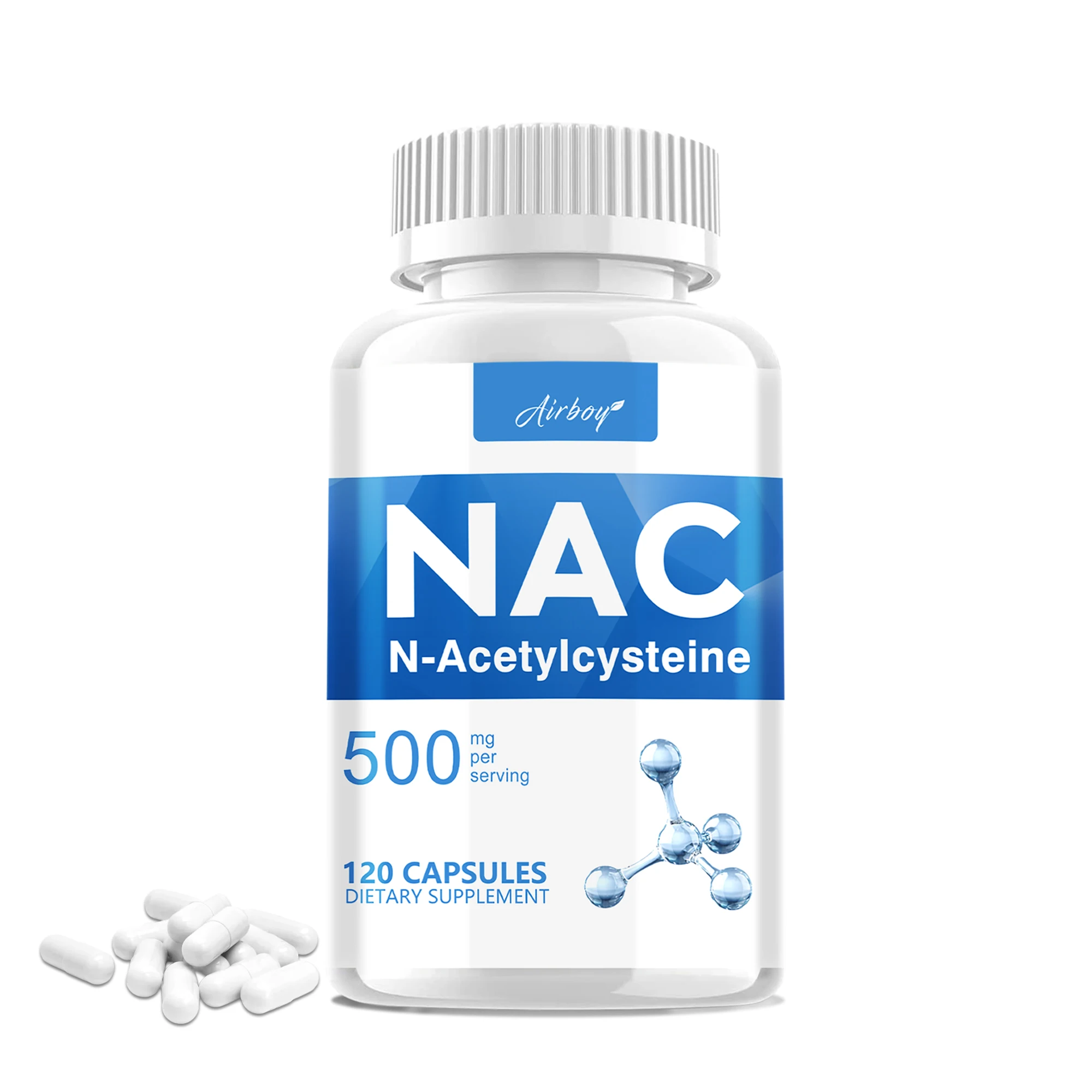 NAC Supplement - N-Acetylcysteine - Antioxidant, Support Skin Health, Promotes Liver and Kidney Detoxification - 120 Capsules