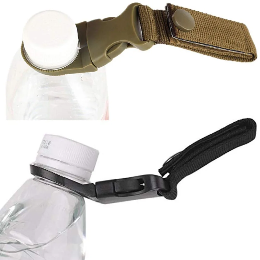 Quickdraw Carabiner outdoor hike Water Bottle Buckle Holder tool molle attach webbing backpack Hanger Hook camp clip hang clasp