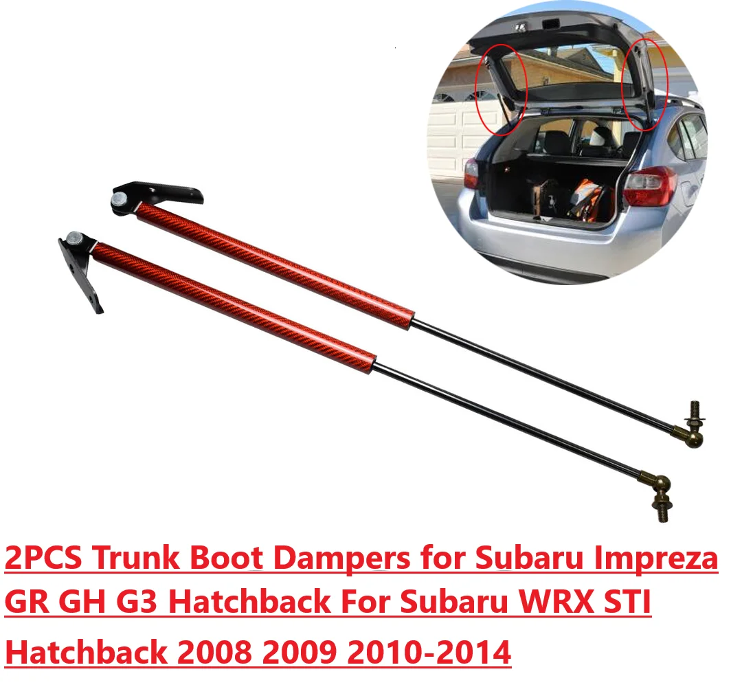 

2PC Damper For Subaru Impreza GR/GH/G3 Subaru WRX STi 2008-2014 Hatchback Rear Tailgate Boot Gas Spring Struts Prop Lift Support