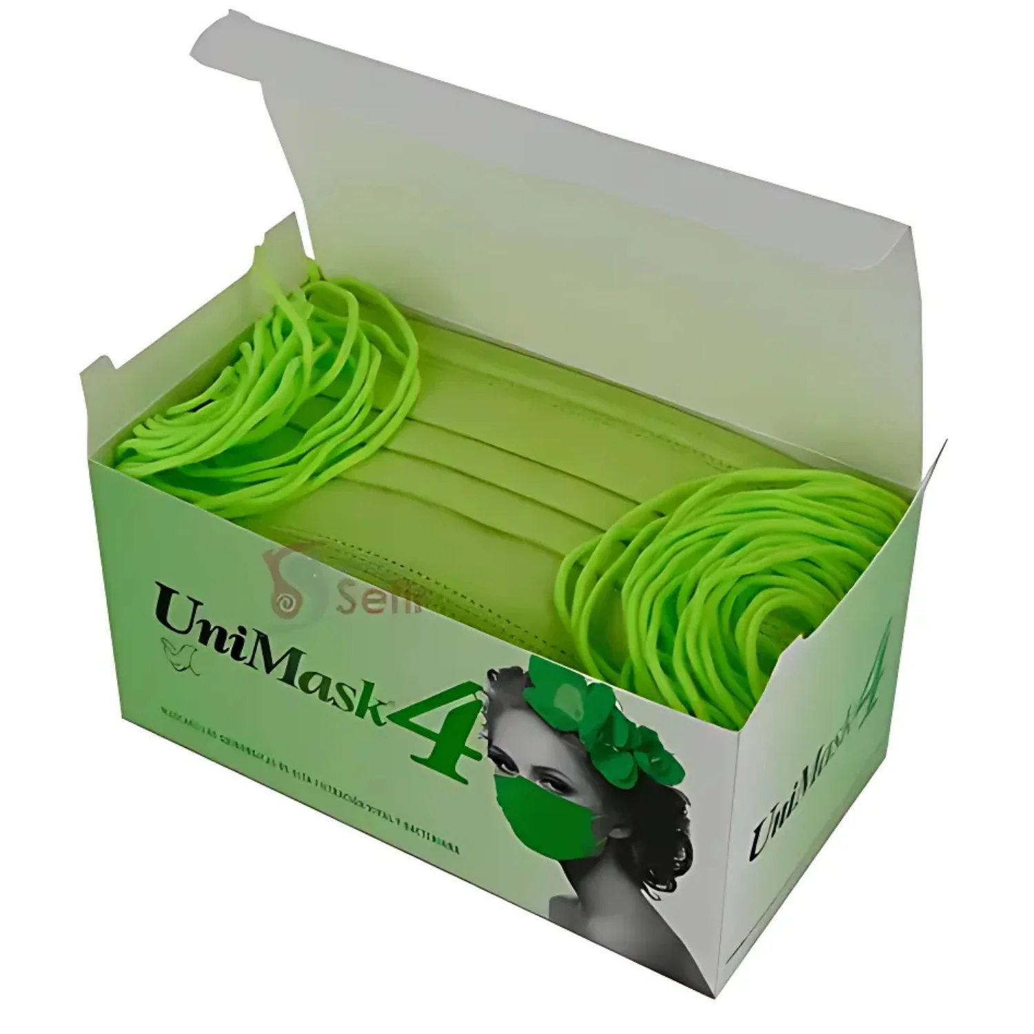 Cubrebocas Unimask 4 Uniseal Color Verde
