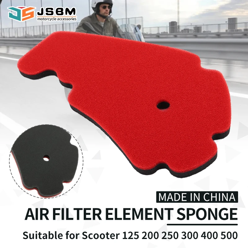 

JSBM Motorcycle Air Filter Intake Cleaner Sponge For PIAGGIO BEVERLY CARNABY TOURER CRUISER SPORT EVOLUTION 125 200 250 300 500