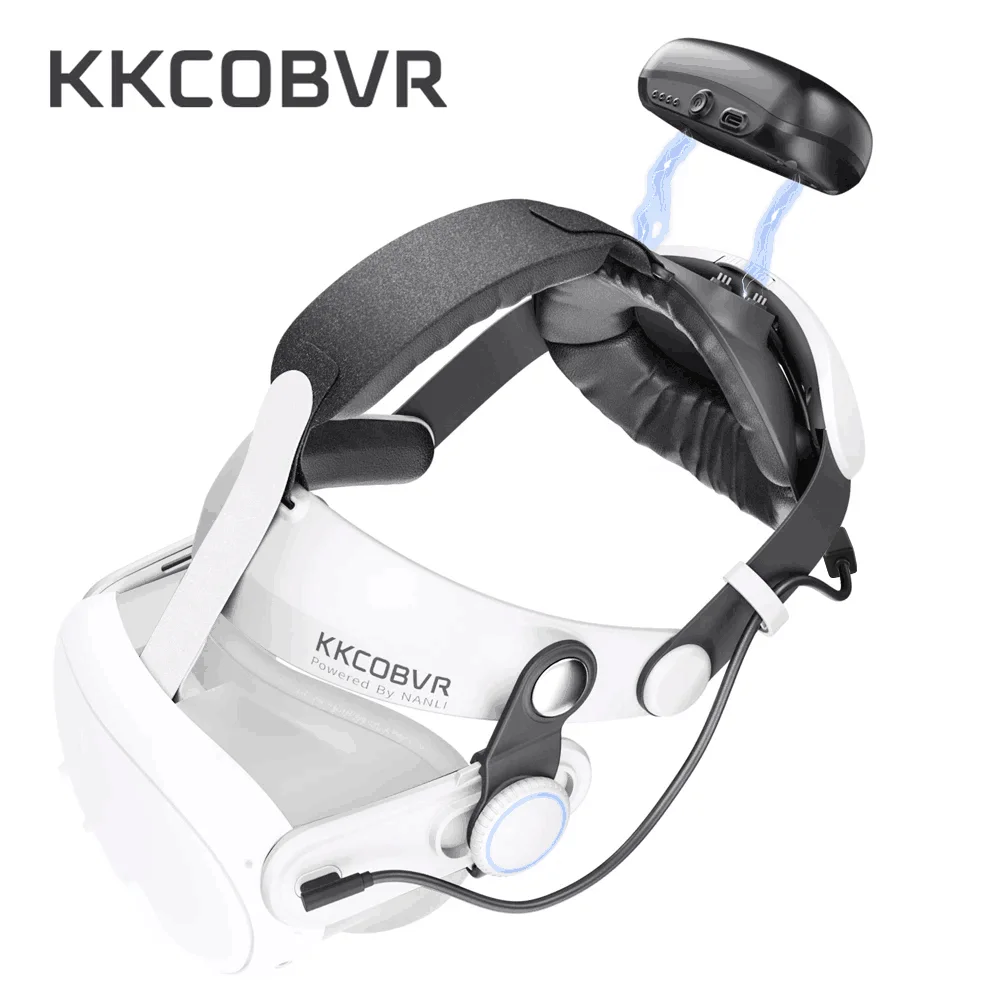 KKCOBVR Q3 PRO バッテリーヘッドストラップ KKCOBVR Q3 PRO Strap with 10,000mAh Compatible with Meta Quest 3