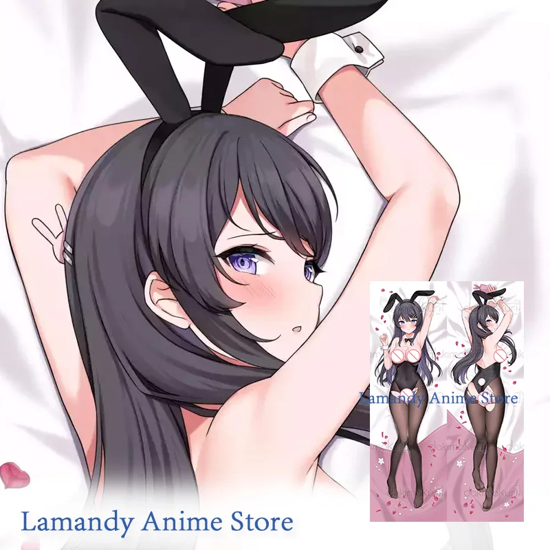 

Двусторонняя наволочка Dakimakura Sakurajima Mai Anime Bunny Girl, наволочка в натуральную величину