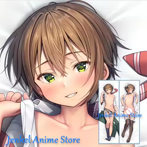 Dakimakura Young Boy Female Clothing Anime Pillowcase Life Size Double Sided Print Body Pillow Cover