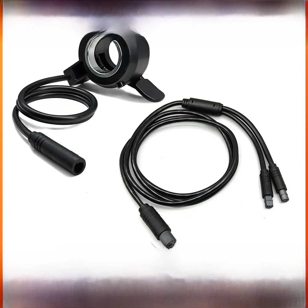 AliExpress Electric Bike TSDZ Thumb Throttle and 1T2 Cable Set Electric Bicycle Throttle for TongSheng Display VLCD6