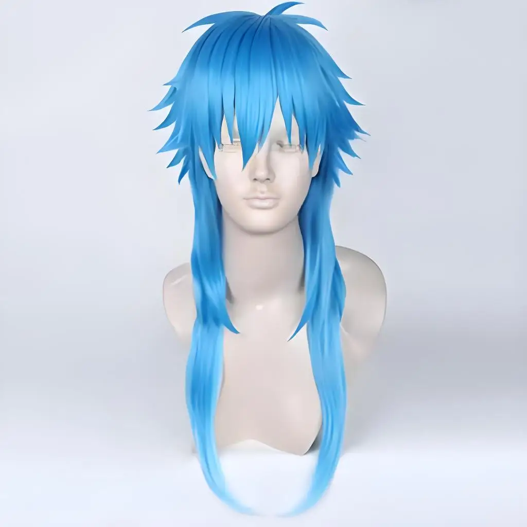 Dramático assassinato cosplay peruca seragaki aoba azul fibra resistente ao calor anime acessório de fantasia de cabelo