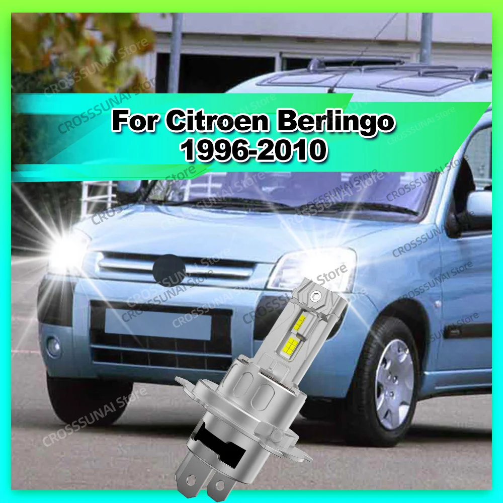 

2PCS LED HiLo Beam For Citroen Berlingo 1996-2010 2000 2001 2002 2003 2004 2005 2006 2007 2008 2009