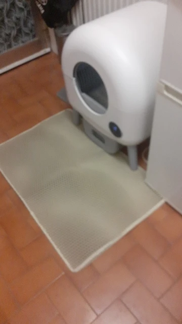 Customer review photo for Honeycomb Cat Litter Mat