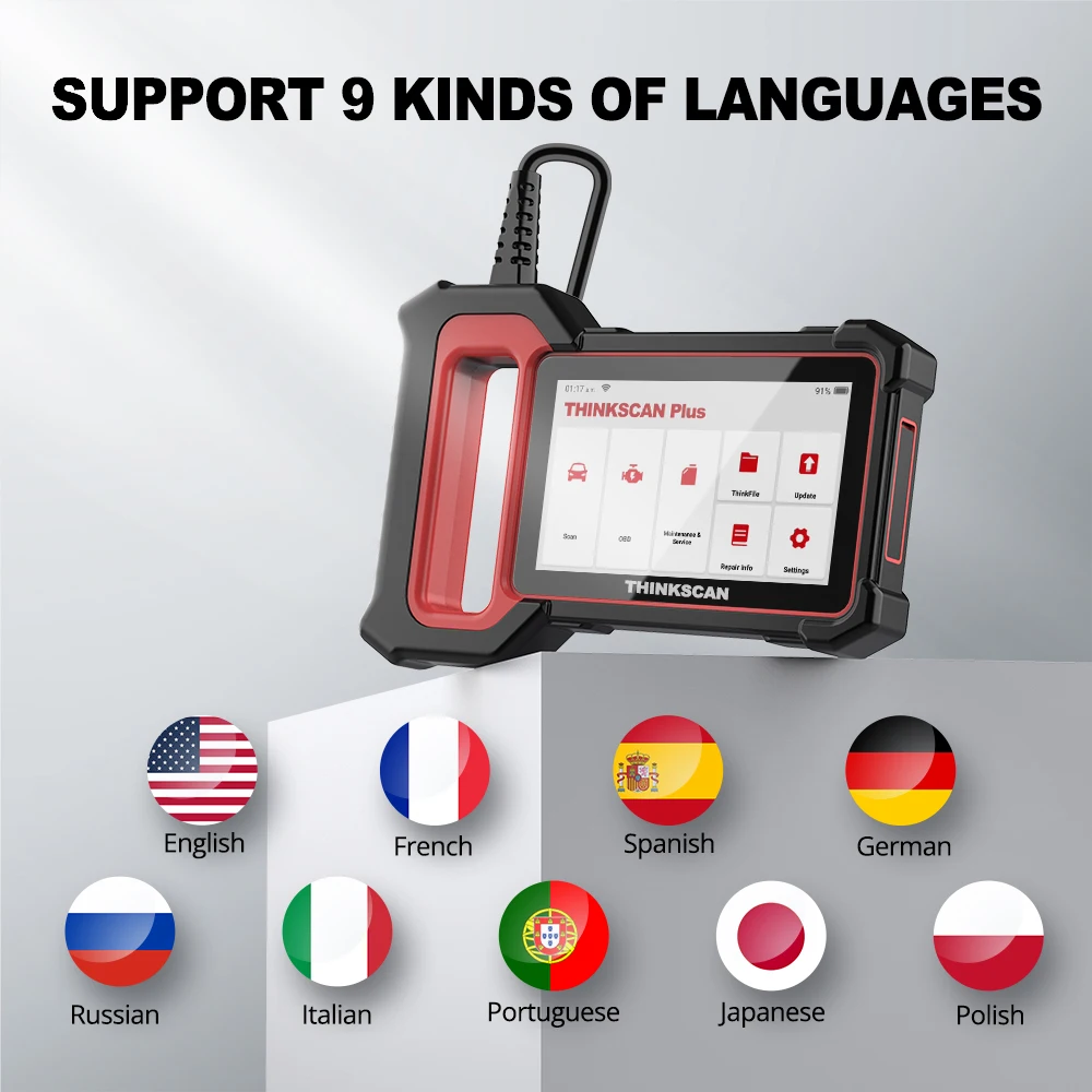 THINKCAR Thinkscan Plus S5 /S4/S6 /S7 OBD2-Diagnosetool Motor prüfen ABS SRS TCM-System Diagnose obd 2 Auto Code Reader Scanner lebenslanges kostenloses Update – Detail 9