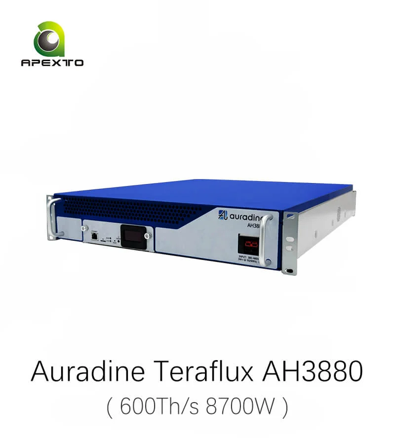 

TOP QUALITY Auradine Teraflux AH3880 600Th/s 8700W Bitcoin Miner FAST SHIPPING