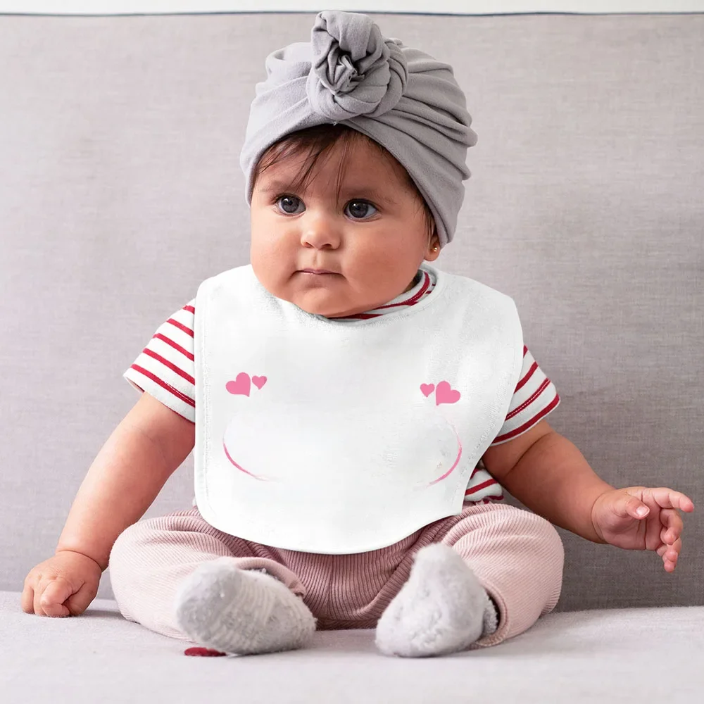 Mon oncle/tante m'aime beaucoup de bavoirs pour bébé, bavoir mignon pour bébé, cadeau de douche pour nouveau-né, chiffons d'alimentation pour nourrissons, bavoirs amusants pour bébé