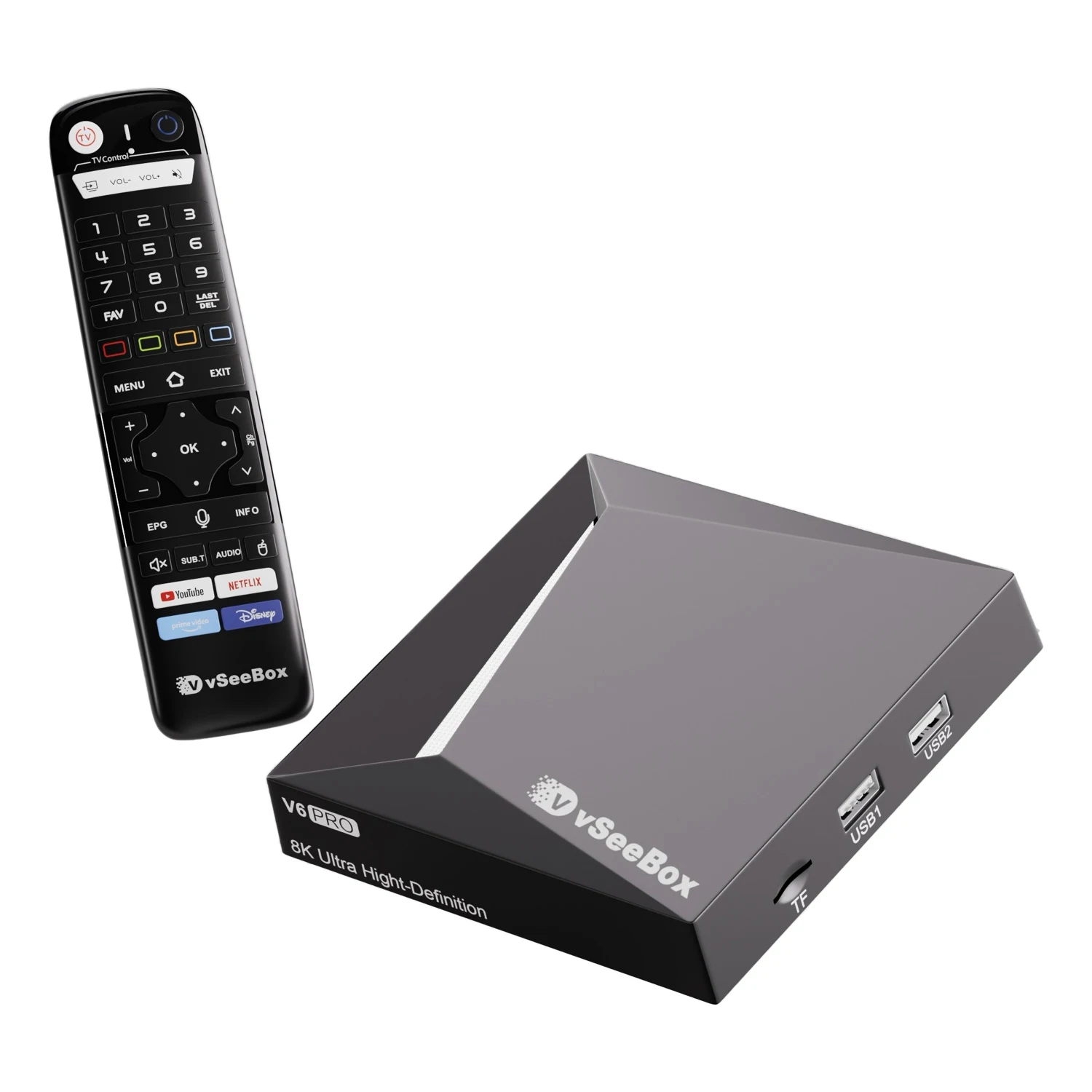 vSeeBox V6 Pro 4K UHD TV Box 4G 32G BT Voice Control Media Player