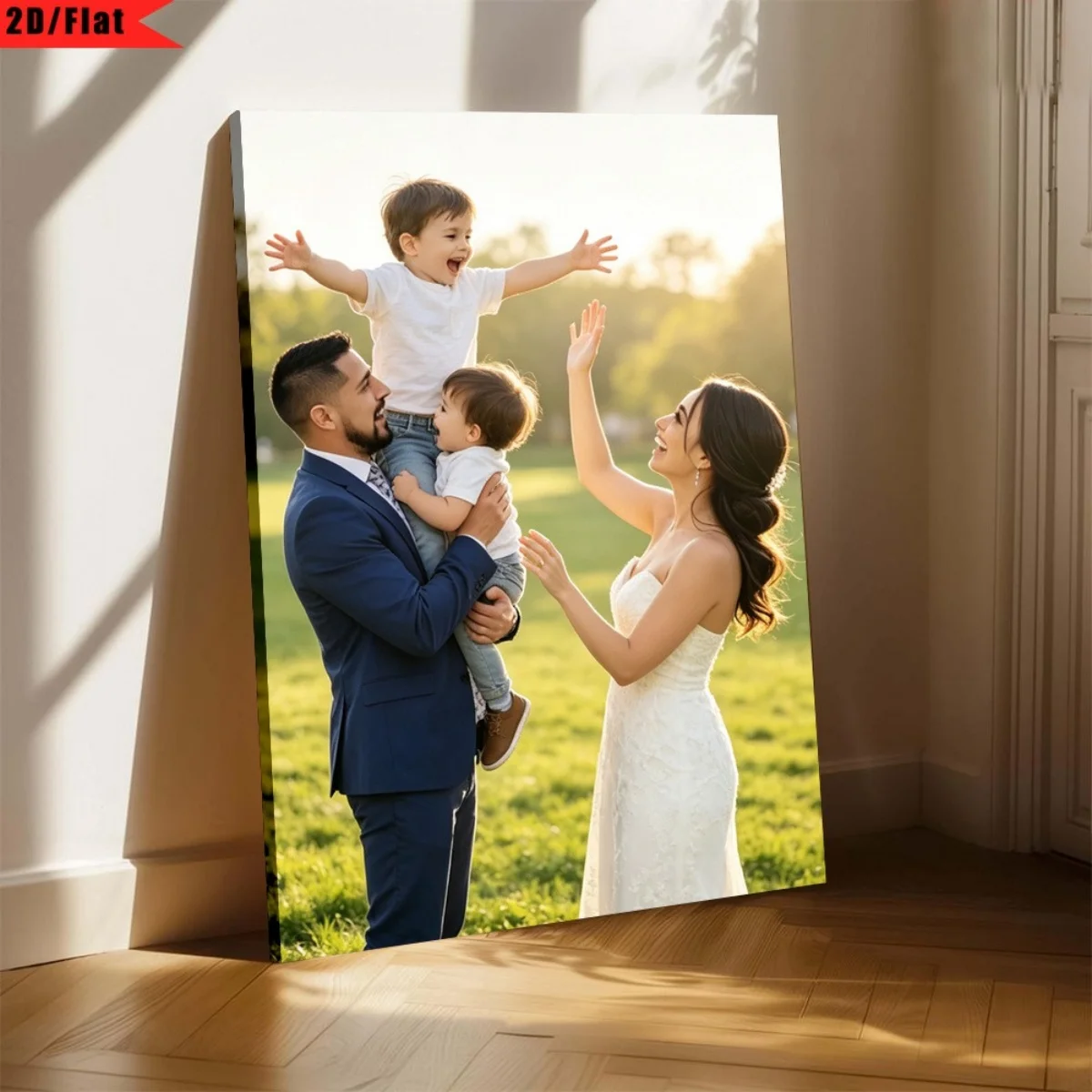 Customizable personalized canvas photo prints—suitable for home wall decor, family portraits, weddings, and birthday gifts.