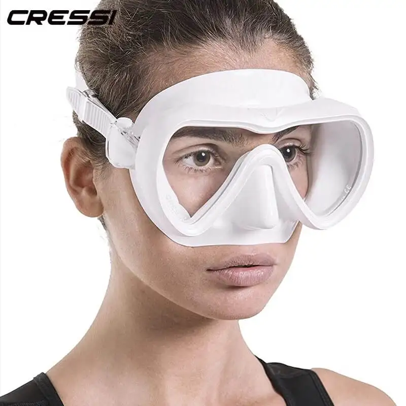 Cressi A1 Anti-Fog Diving Mask Professional Scuba Snorkeling Mask Silicone Dive Gaggles with Lens Coating for Men & Women