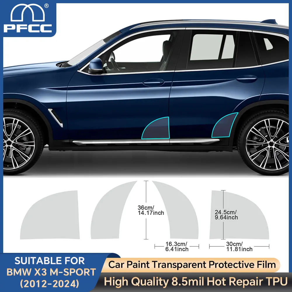 

Precut 8.5mil For BMW X3 M-Sport M G01 2012-2024 Car Door Triangle Protective Film PPF Refit Sticker Transparent Car Accessories