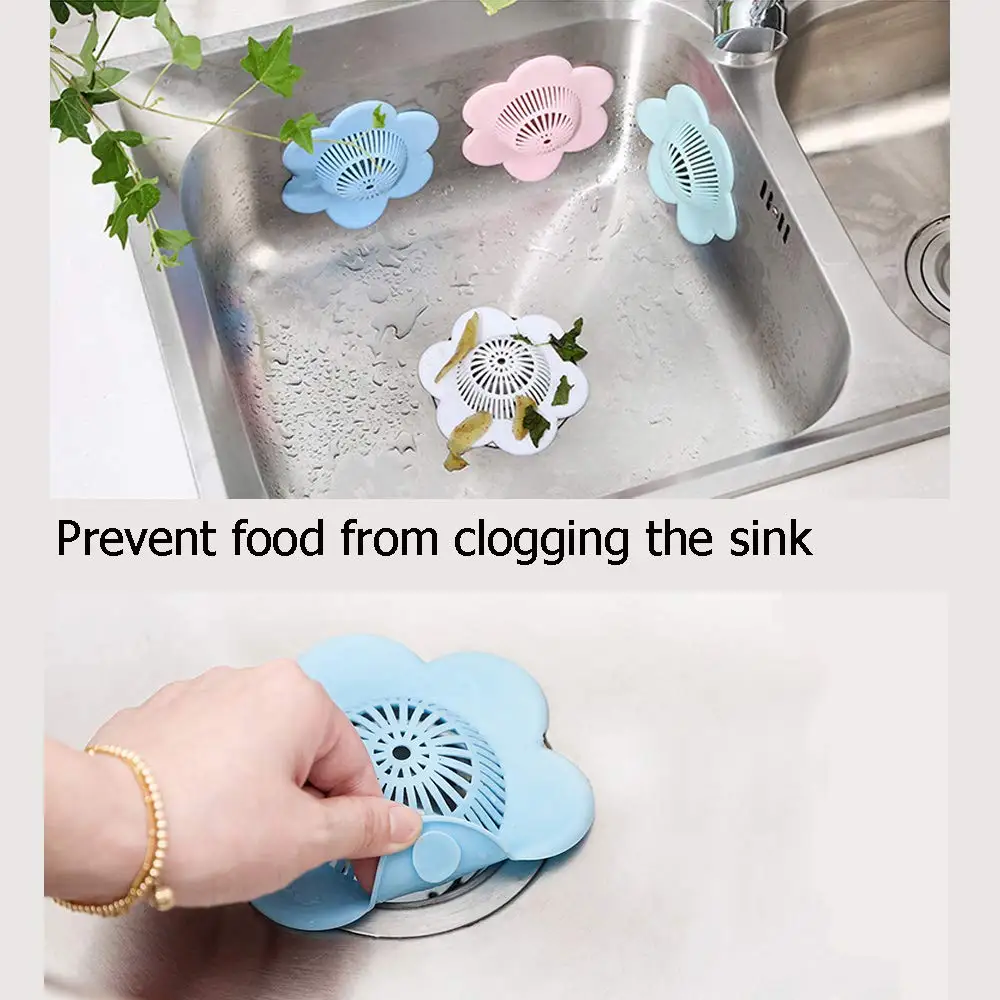 New Hair Catcher with Suction Hair Stopper Shower Drain Covers Practical Tools Suit for Bathroom Bathtub and Kitchen