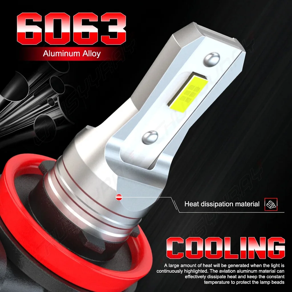 6000K For 2016-2022 2023 Toyota Tacoma LED Headlight High Low Beam Fog Light Bulbs Kit 80W 8000LM