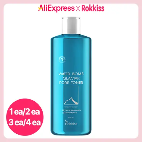 록키스 워터밤 빙하수 50퍼센트 약산성 모공 토너, 500ml