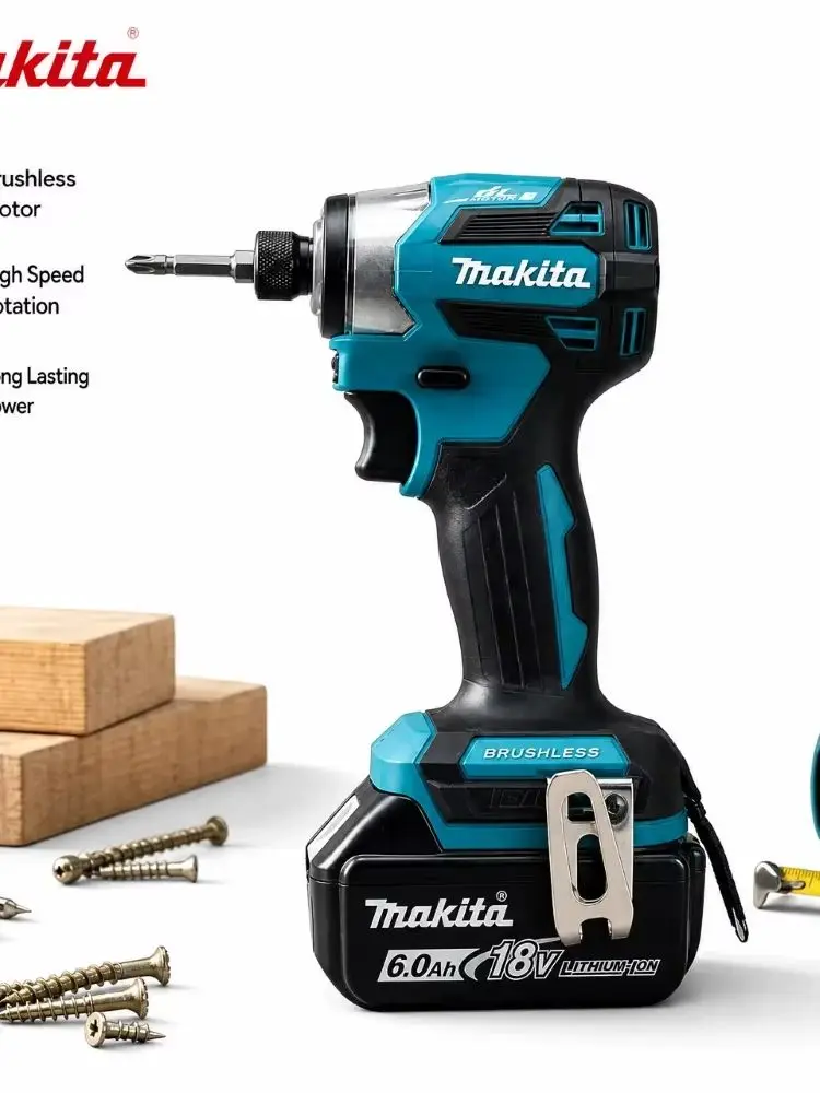 Oryginalna, akumulatorowa bateria litowa Makita, model BL1840BL1830B, BL1830B, BL1830B, BL1830B, 6 Ah, 18 V, bateria do elektronarzędzi Makita. — 2
