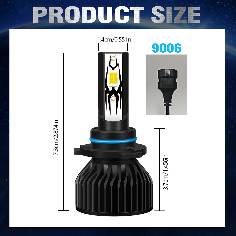 9005 9006 LED المصابيح الأمامية تحويل عدة مرحبا لو شعاع مصابيح كهربائية مروحة التبريد 6500 كيلو الضوء الأبيض لنيسان أرمادا 2011-2015