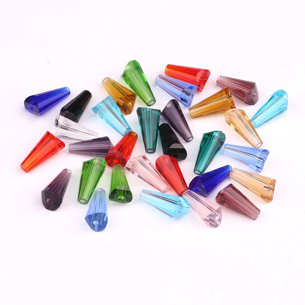 3x6mm 4x8mm 6x12mm 8x16mm Glass Bugle Beads Charms Crystal Faceted Tower Beads for Jewelry DIY Making Accessories Wholesale