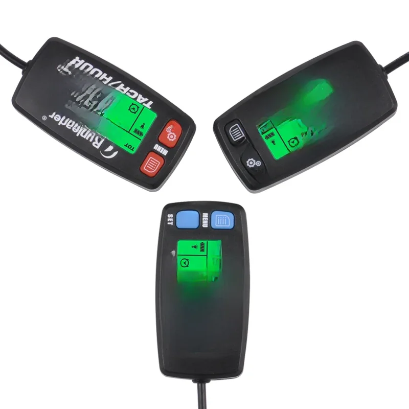 Licznik motogodzin RPM, licznik motocyklowy, wskaźnik indukcyjny, alarm, podświetlany, resetowalny, tachometr, liczniki godzin pracy do ATV, kosiarki, skutera wodnego, Pi — zdjęcie 2