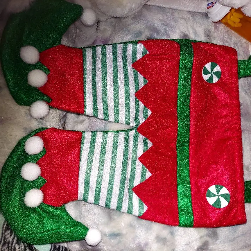 Christmas Stocking Gift Bag, Holiday Decorations, Christmas Hanging Ornament, Santa Claus Candy Bag, Festive Decoration photo review