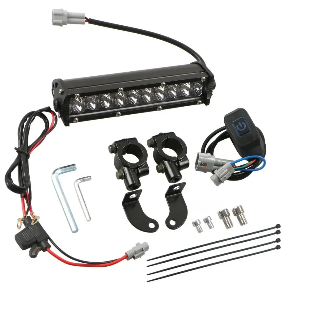 AliExpress NONE 60W Motocross LED Light Bar Kit with Mounting Bracket Switch Wiring for CRF250F CRF110 TTR110 YZF250 RM KX SSR SDG Dirt Pit Bike