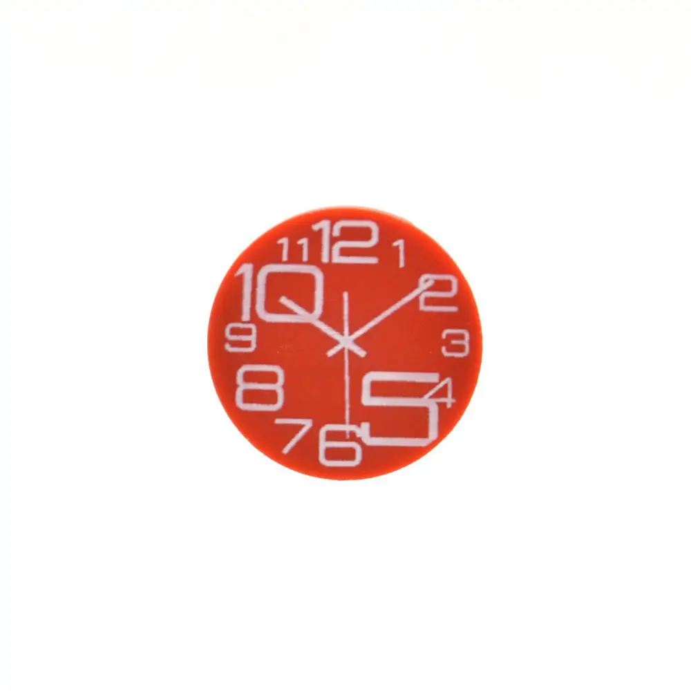 Custom Printed Clocks Tile Building Blocks  wall clock 1x2 2x2 MOC Decoration Bricks Round City Alarm Construction Toys