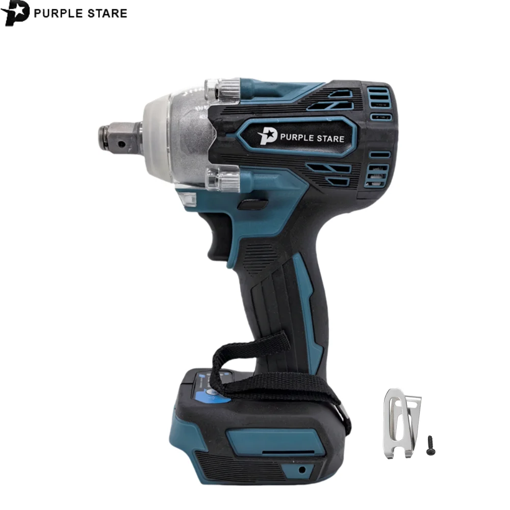 

18V Brushless DTW300 Cordless Wrench Torque Wind Cannon Remove Tire Lithium Auto Repair Suitable for Makita 18V battery