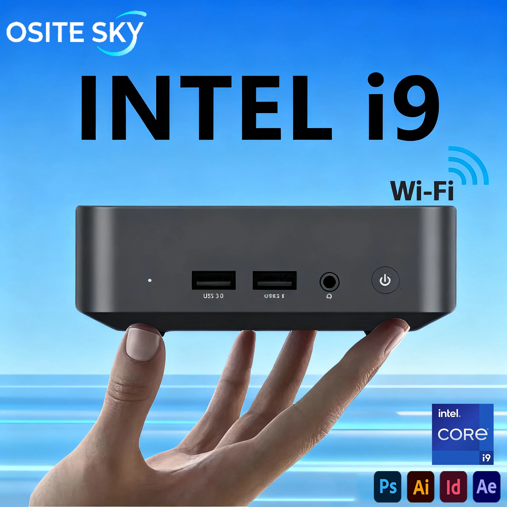 Ordinateurs de bureau portables Mini Pc ordinateur Intel I9 8950HK ordinateur Wifi 6 PC Gamer ordinateur d'étude Windows 11 Minipc 16GB RAM 1TB SSD
