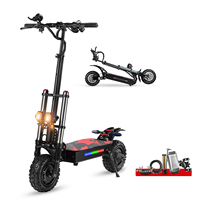 6000W Powerful Electric Scooter 60V 38Ah Max Speed 85km/h 100km Range 11'' Tire Dual Shock Absorbing Folding EScooter for Adults