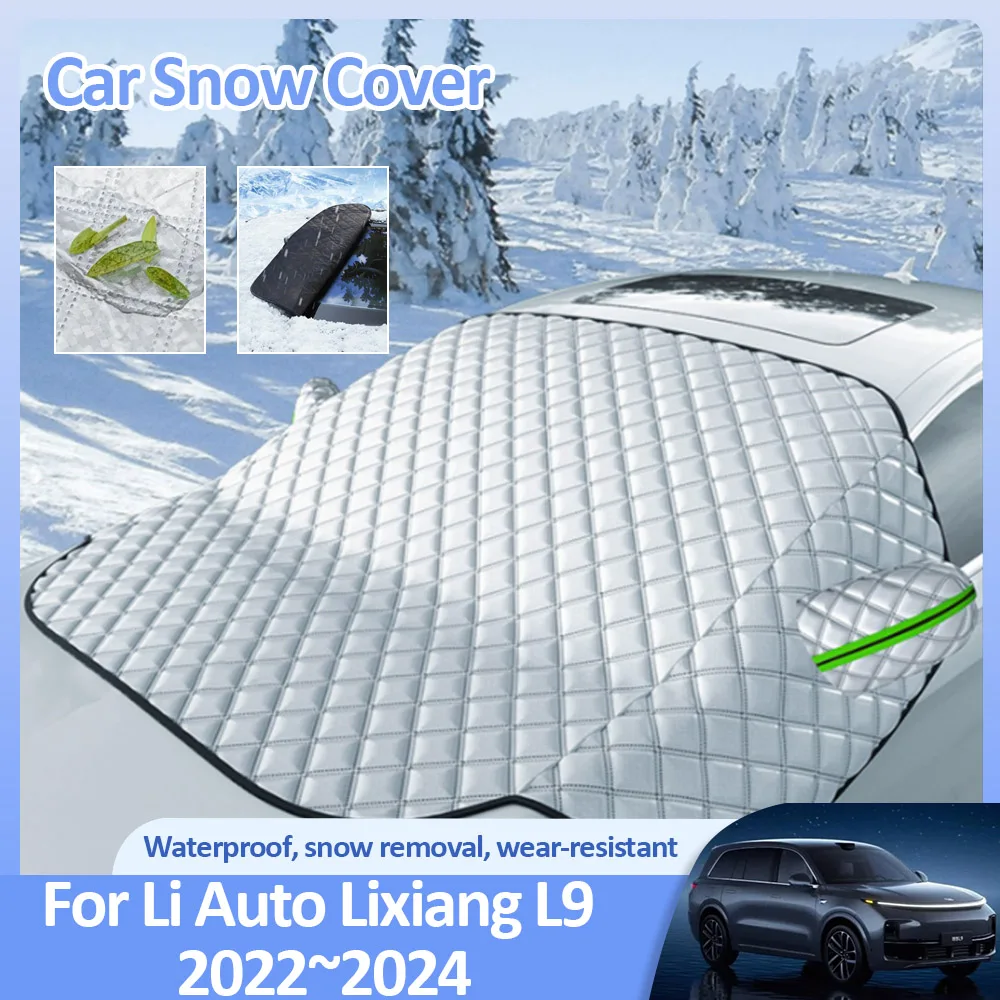 For Li Auto Lixiang L9 2022 2023 2024 Car Winter Snow Covers Anti-Frost Windshields Visor Ice Protecti Auto Exterior Accessories