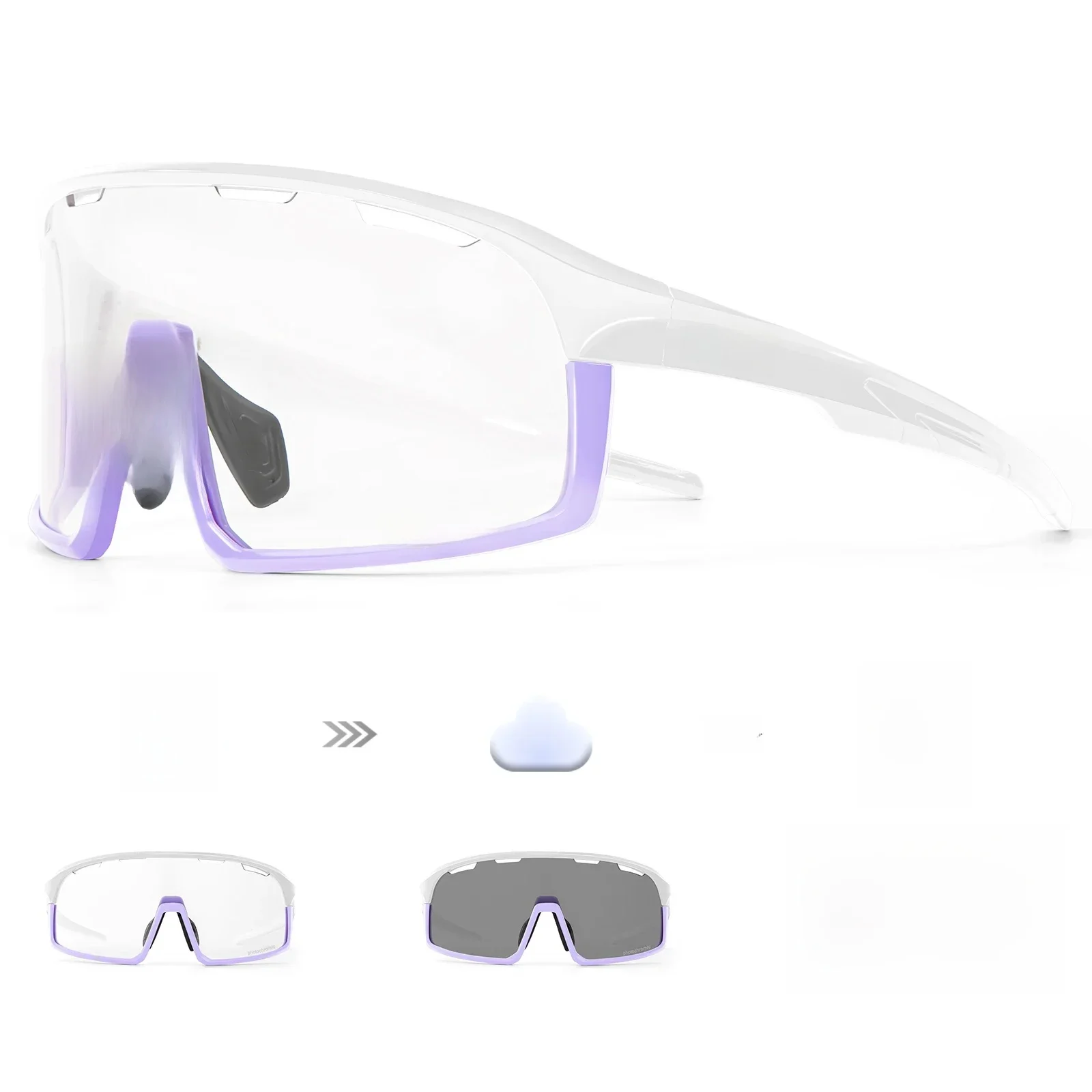 AliExpress SCVCN Photochromic Cycling Glasses Sports Eyewear Men MTB Cycling Sunglasses Women Road Bike Glasses Outdoor Bicycle Sunglasses