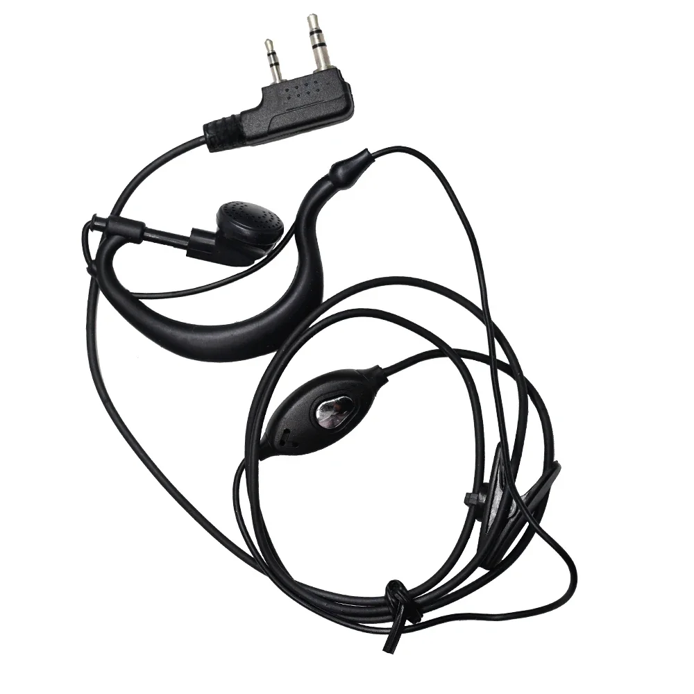 Walkie Talkie Słuchawki 2-pinowe K Port Dwukierunkowy Ham Radio Głośnik Mikrofon Słuchawka Do Baofeng BF-888S UV5R UV82 BFR5 Słuchawki — zdjęcie 2