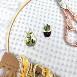 Groene Plant Magnetische Naald Oppas Set Bijhouden Van Uw Naaldhouder Borduren Kruissteek Accessoires Quiltbenodigdheden