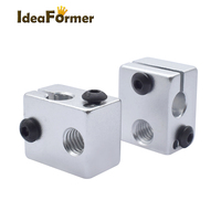 High Quality V6 Heater Block Aluminum non-official 20*16*12mm M6 Thread Heat Block For E3D V6 Hotend J head 3D Printer Parts