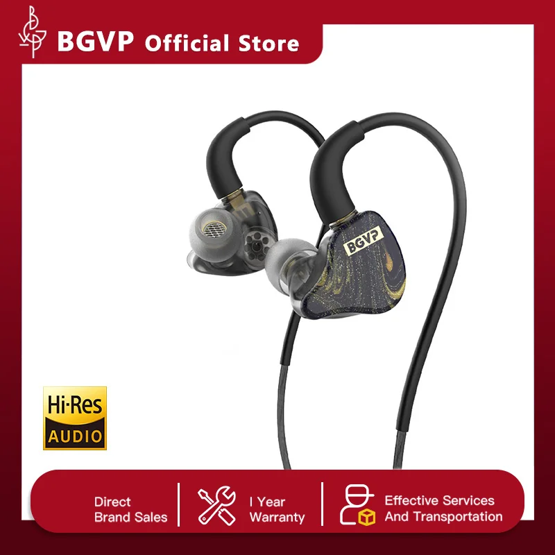 BGVP Butterfly Pro 1DD+1BA Auriculares híbridos IEM para juegos Auriculares HiFi Iem con cable