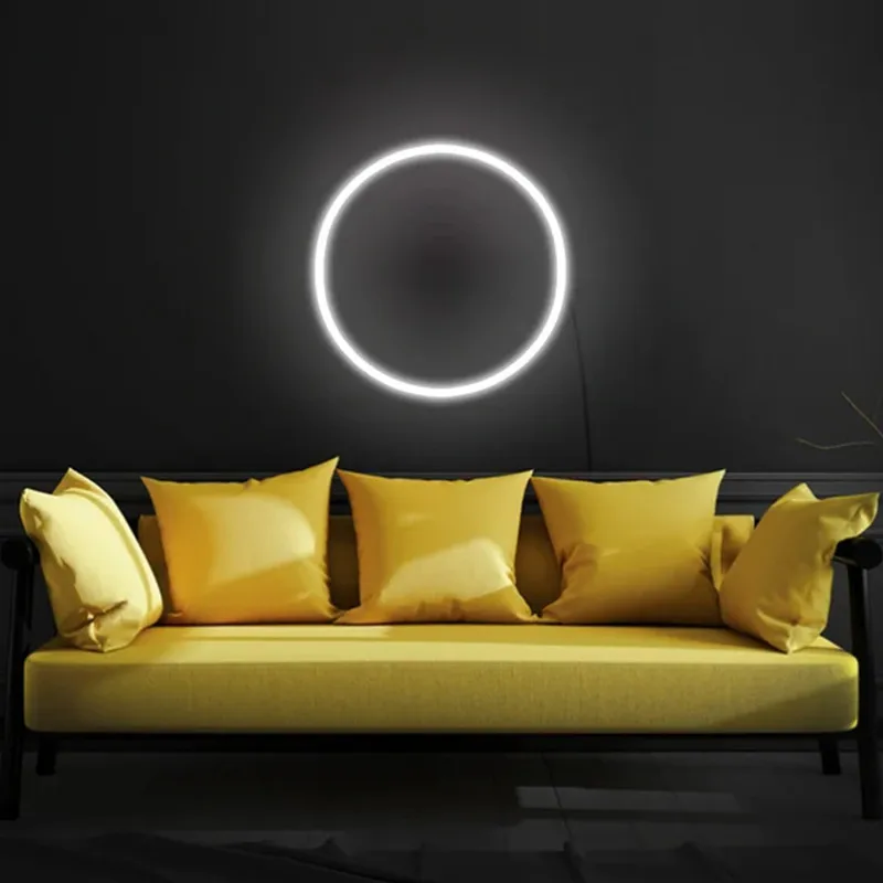 Circle Led Neon Sign, Custom Zen Circle Neon Sign, Japanese Enso Sign Decoration, Minimalistic Geometric decor, Modern Art Decor