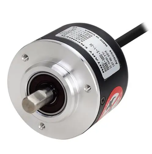 E50S8-500-3-T-24 Encoder, Incremental, Ø50mm, 8mm Shaft, 500 PPR, A,B,Z, Totem pole output, 12-24VDC