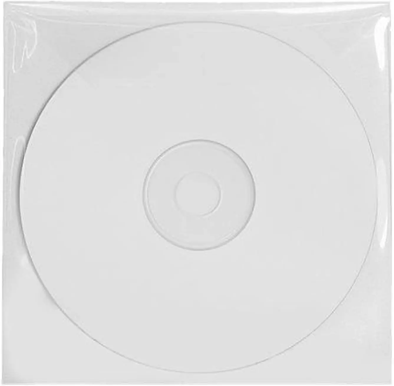 Supporto per buste buste per CD DVD in plastica trasparente trasparente CPP da 50 pezzi, spessore 100 micron