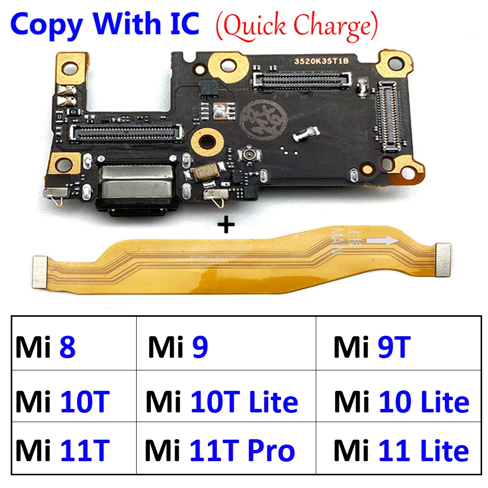 

10Pcs, USB Charging Board Port Dock Charger Connector Mainboard Board Flex Cable For Xiaomi Mi 8 9 9T 10 10T 11 11T Pro Lite