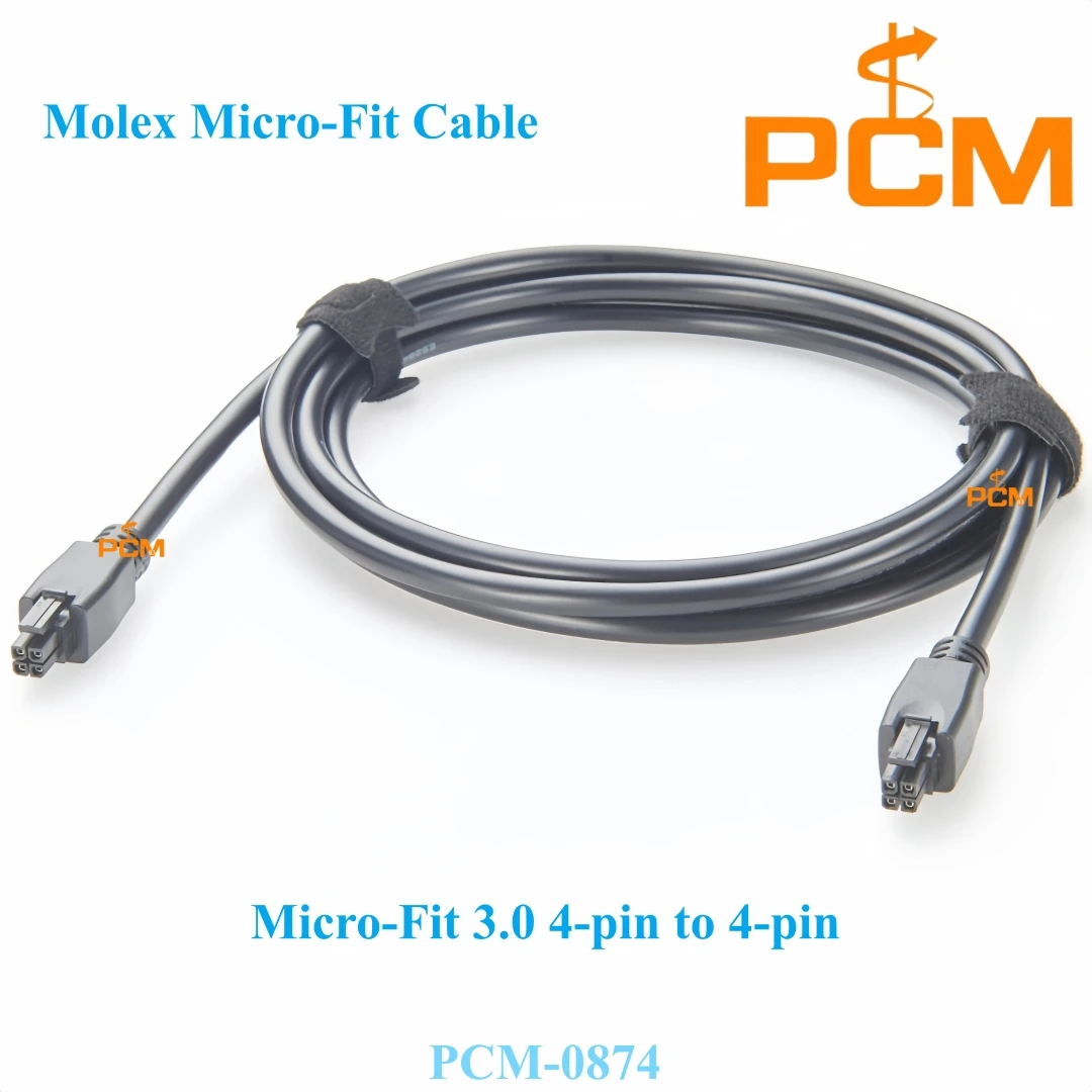 

5Pcs 2m 4 Pin Molex 43025 0400 female Connector Micro-Fit 3.0 3.0mm pitch GPIO DC Power Signal Cable Assembly for PLC Control