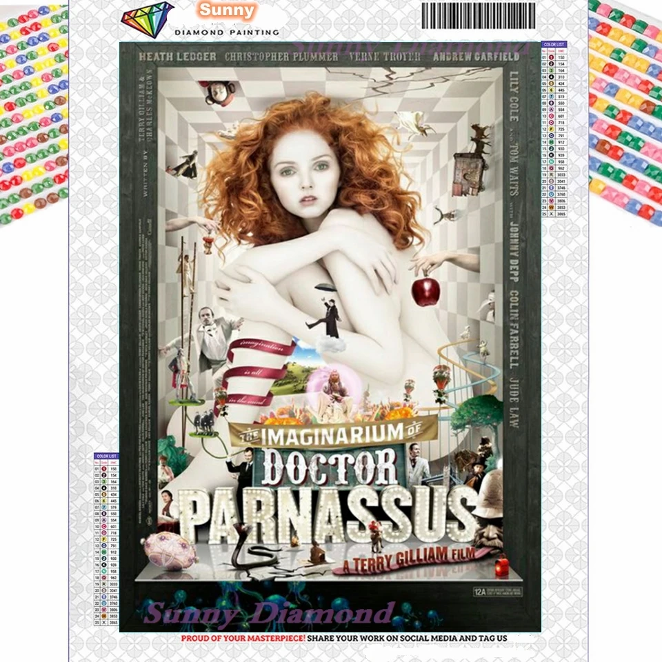 

The Imaginarium Of Doctor Parnassus Movie Diamond Painting 5D Diy Cross Stitch Kits Mosaic Embroidery Art Drill Home Decor Gift