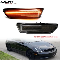 For Nissan Skyline 350GT Infiniti G35 2D Coupe Replace 2002-2007 Amber LED Fender Side Marker Lamp Turn Signal Light